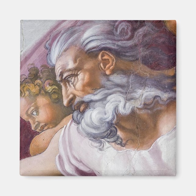 Aimant Dieu le Père, Chapelle Sixtine par Michel-Ange (Devant)