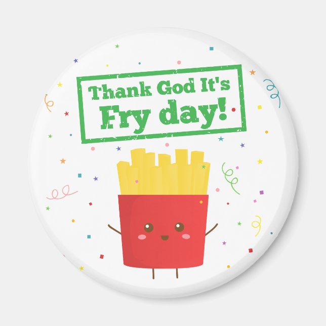 Aimant Dieu merci, c'est le jour des Fry ! avec de mignon (Devant)
