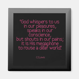 Aimant "Dieu nous chuchote...."cs lewis