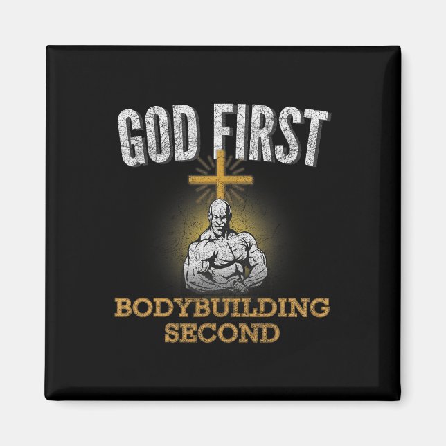 Aimant Dieu premier Bodybuilding Deuxième Christian Gym W (Devant)