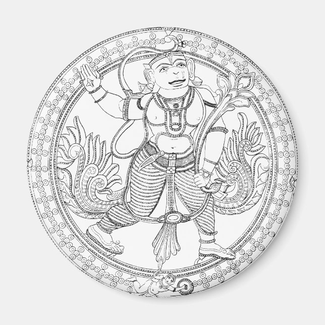 Aimant Dieu singe Hanuman (Devant)
