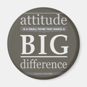 Aimant Différence d'attitude de Churchill petite grande