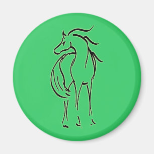 Aimant d'illustration de cheval