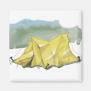 Aimant d'illustration de la tente lunaire