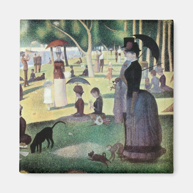 Aimant Dimanche après-midi, île La Grande Jatte par Seura (Devant)