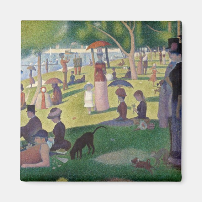Aimant Dimanche après-midi sur l'île de La Grande Jatte (Devant)