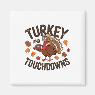 Aimant Dinde de Thanksgiving et touchés Joueur de footb 3