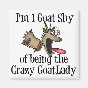 Aimant Dingue Goat Lady GetYerGoat