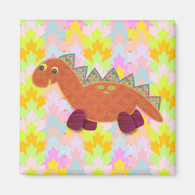 Aimant Dino : Jouons (Devant)