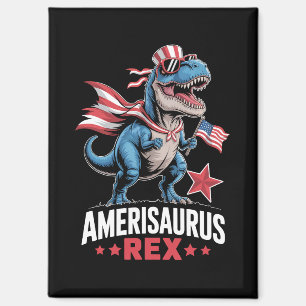 Aimant Dinosaur 4 juillet Amerisaurus T Rex Funny