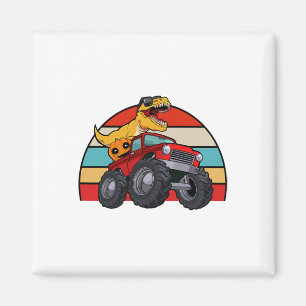 Aimant Dinosaur Riding Monster Truck Lazy Halloween Costu