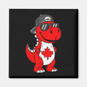 Aimant dinosaure canadien trex feuille d'érable canada ga