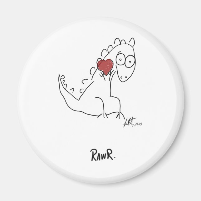 Aimant Dinosaure de Rawr ! (Devant)