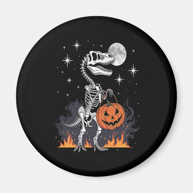 Aimant Dinosaure d'Halloween Saurus éffrayant (Devant)