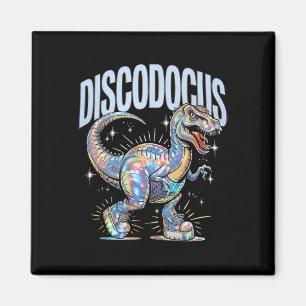 Aimant Dinosaure disco Diplodocus 70s Dino Danse Drôle D