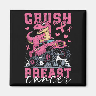 Aimant Dinosaure Monster Camion Pink Ribbon Crush Breast 