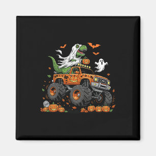 Aimant Dinosaure T-Rex conduisant un camion monstre Hallo