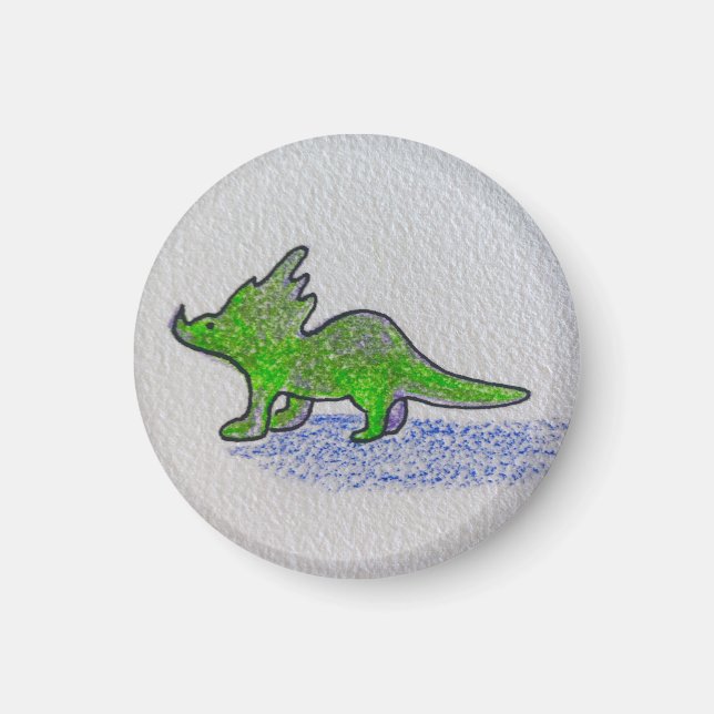 Aimant Dinosaure Vert (Devant)