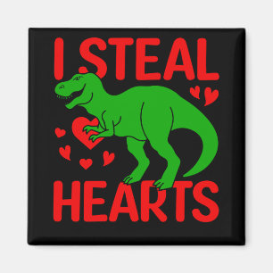 Aimant Dinosaure Vert Valentine I Voler Coeurs