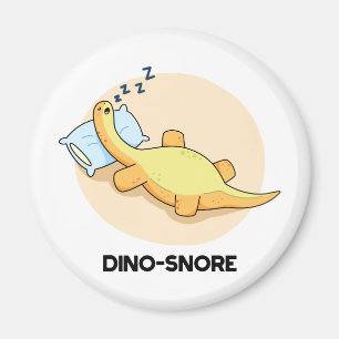 Aimant Dinosnore Dormir Dinosaure Pun