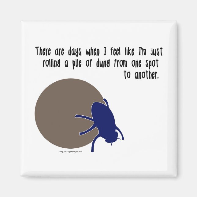 Aimant d'insecte drôle (Devant)