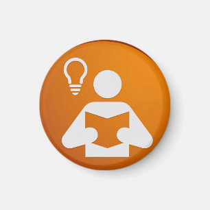 Aimant d'insigne - la connaissance