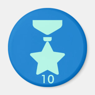 Aimant d'insigne - Médaille 10