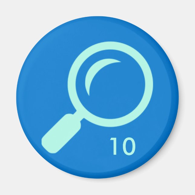 Aimant d'insigne - Recherche 10 (Devant)