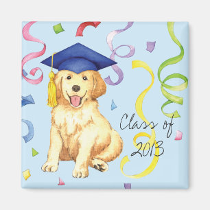 Aimant Diplômé de golden retriever