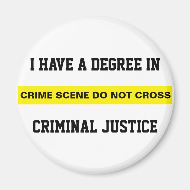 Aimant Diplôme en justice pénale (Devant)