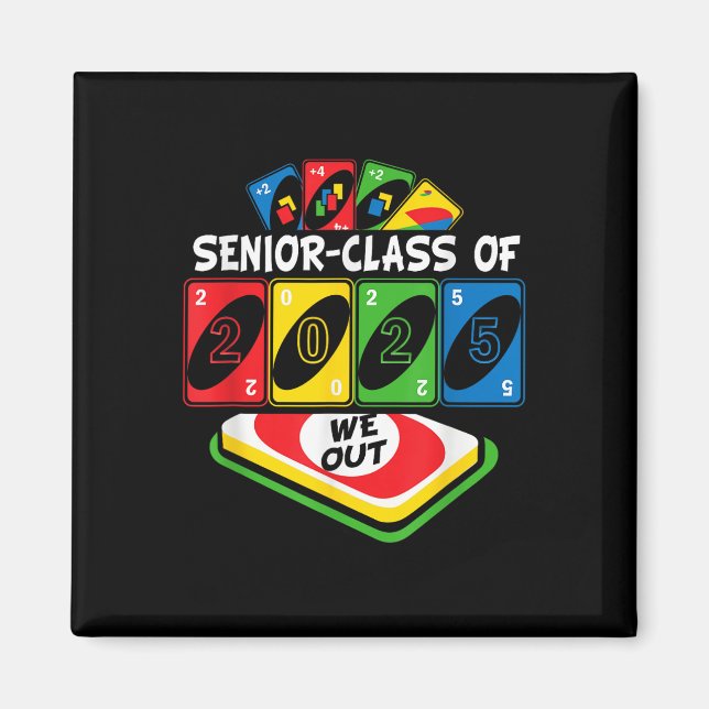 Aimant Diplômé Supérieur Cl De 2025 We-out Uno Funny Grad (Devant)