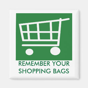 Aimant DIRE NON aux sacs en plastique