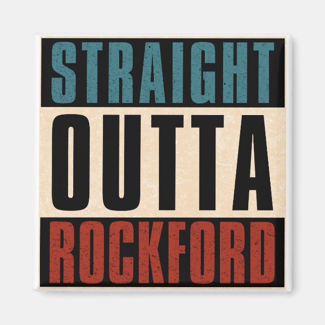 Aimant Directement à Rockford Illinois IL (Devant)