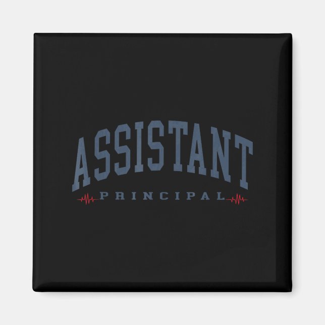 Aimant Directeur adjoint drôle Travailleur scolaire drôle (Devant)