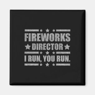 Aimant Directeur de feu d'artifice du 4 juillet drôle je 