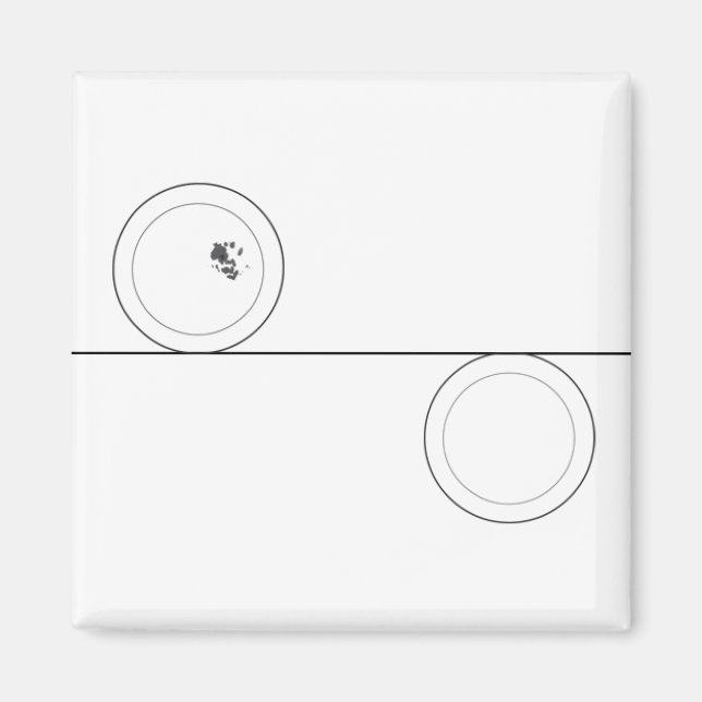 Aimant Dirty|Plats propres (Devant)