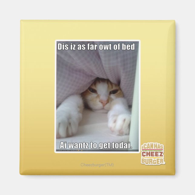 Aimant Dis iz aussi loin que le coude du lit.. (Devant)
