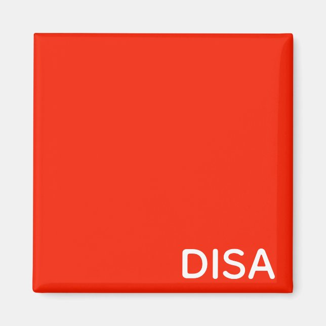 Aimant Disa Red color (Devant)
