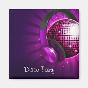Aimant Disco Party Enregistrer la date