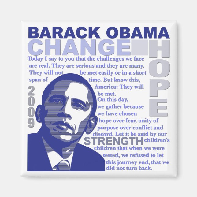 Aimant Discours d'Obama (Devant)