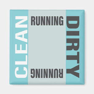 Aimant Dishwasher Clean Dirty Running Kitchen Office