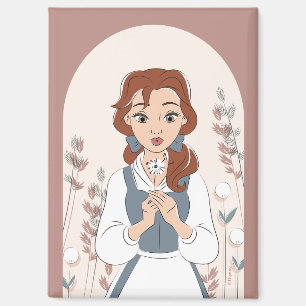 Aimant Disney   Belle dans le jardin