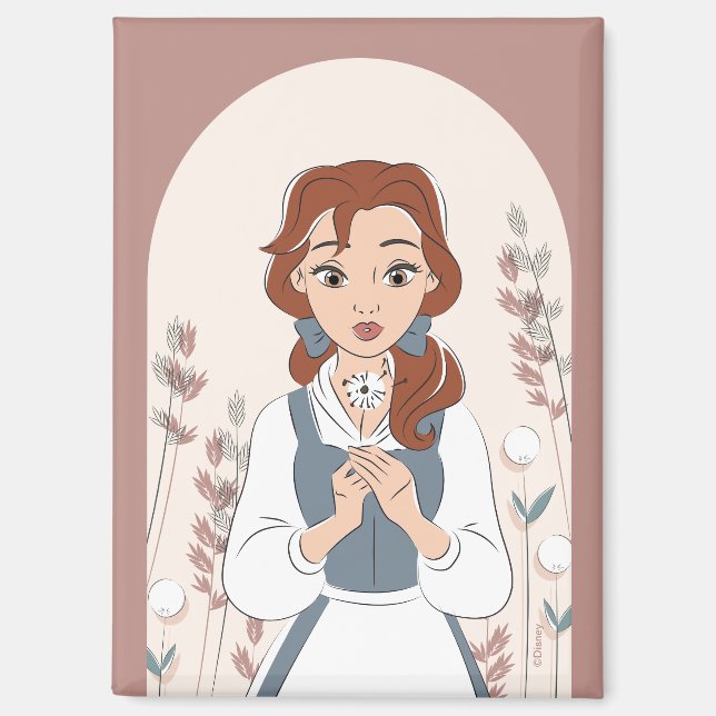 Aimant Disney | Belle dans le jardin (Recto)