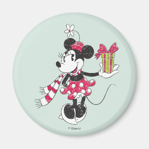 Aimant Disney Minnie des Fêtes Vintage