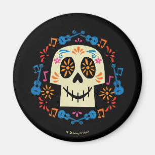 Aimant Disney Pixar Coco   Crâne de sucre gothique