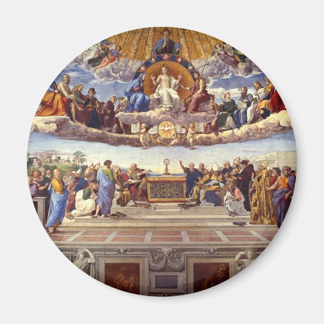Aimant Disputation du Saint Sacrement par Raphael (Devant)