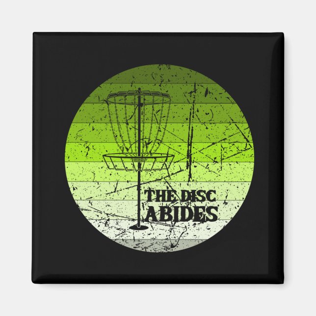 Aimant Disque Golf Vintage (Devant)