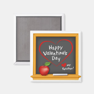 Aimant Dites à votre Heureuse Sainte-Valentin enseignant 
