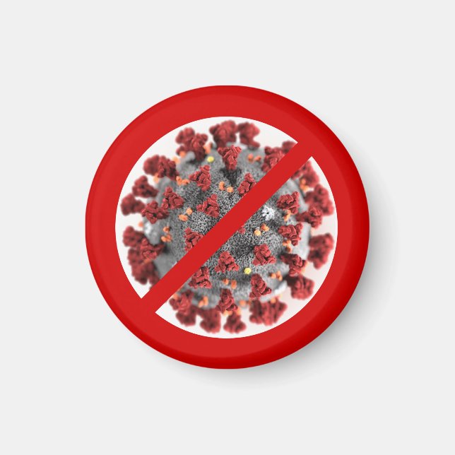 AIMANT DITES ARRÊTER LE CORONAVIRUS (Devant)