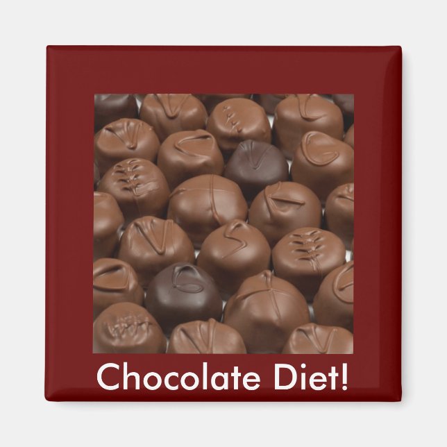 Aimant Dites-le avec du chocolat ! (Devant)